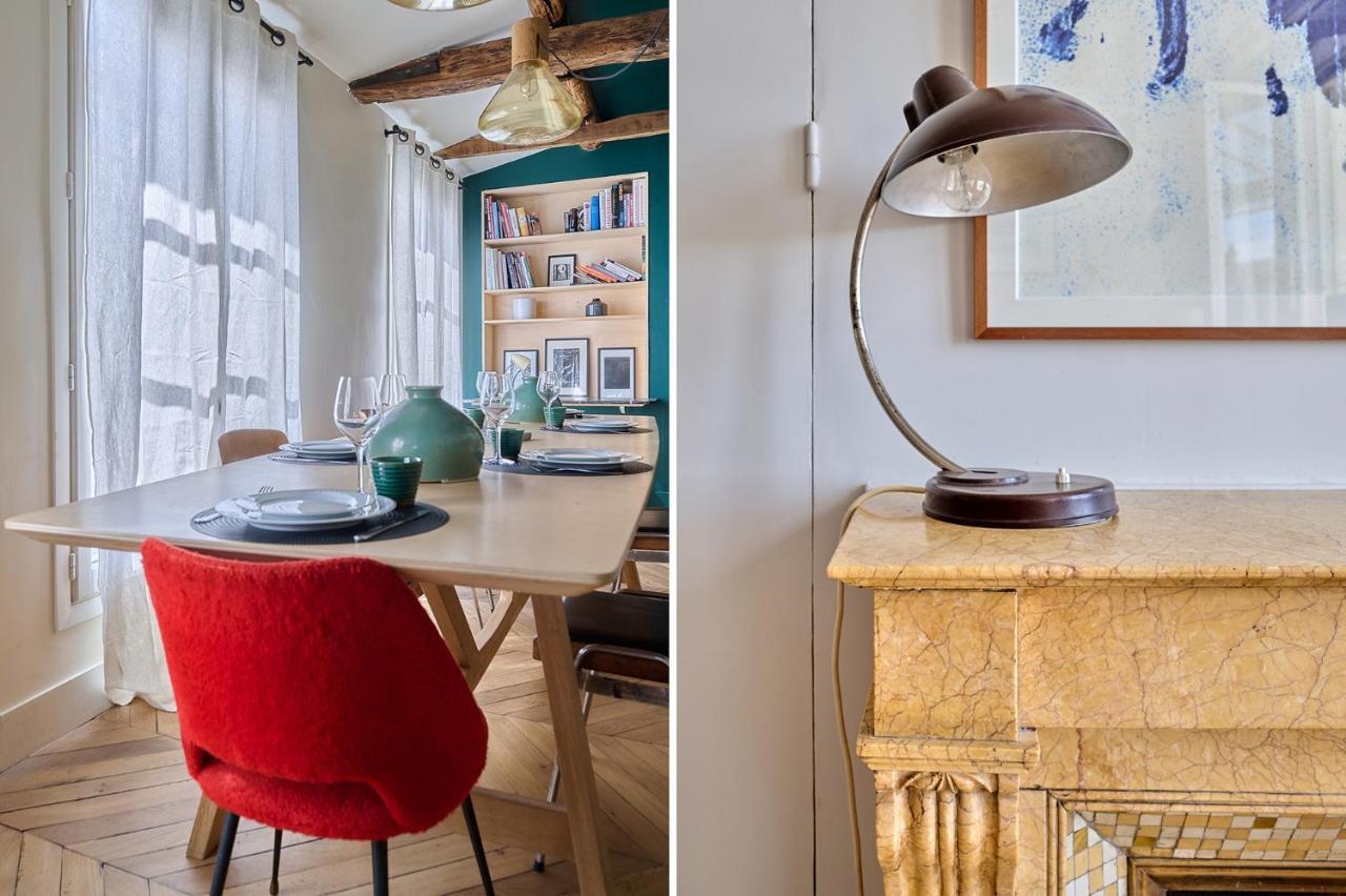 Apartment Center Of Paris With Terrace By Studio Prestige Luaran gambar
